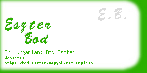 eszter bod business card